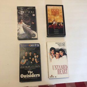 Vintage      VHS     Tapes set of 4 Videos - The Outsiders , Dead Poets Society
